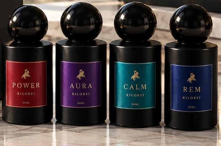 KILOREI POWER, AURA, CALM und REM, je 30 ml